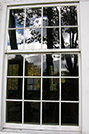 Charlestown, NH - Little Red Schoolhouse Window Refelction
